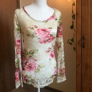 Lacy Floral Shirt